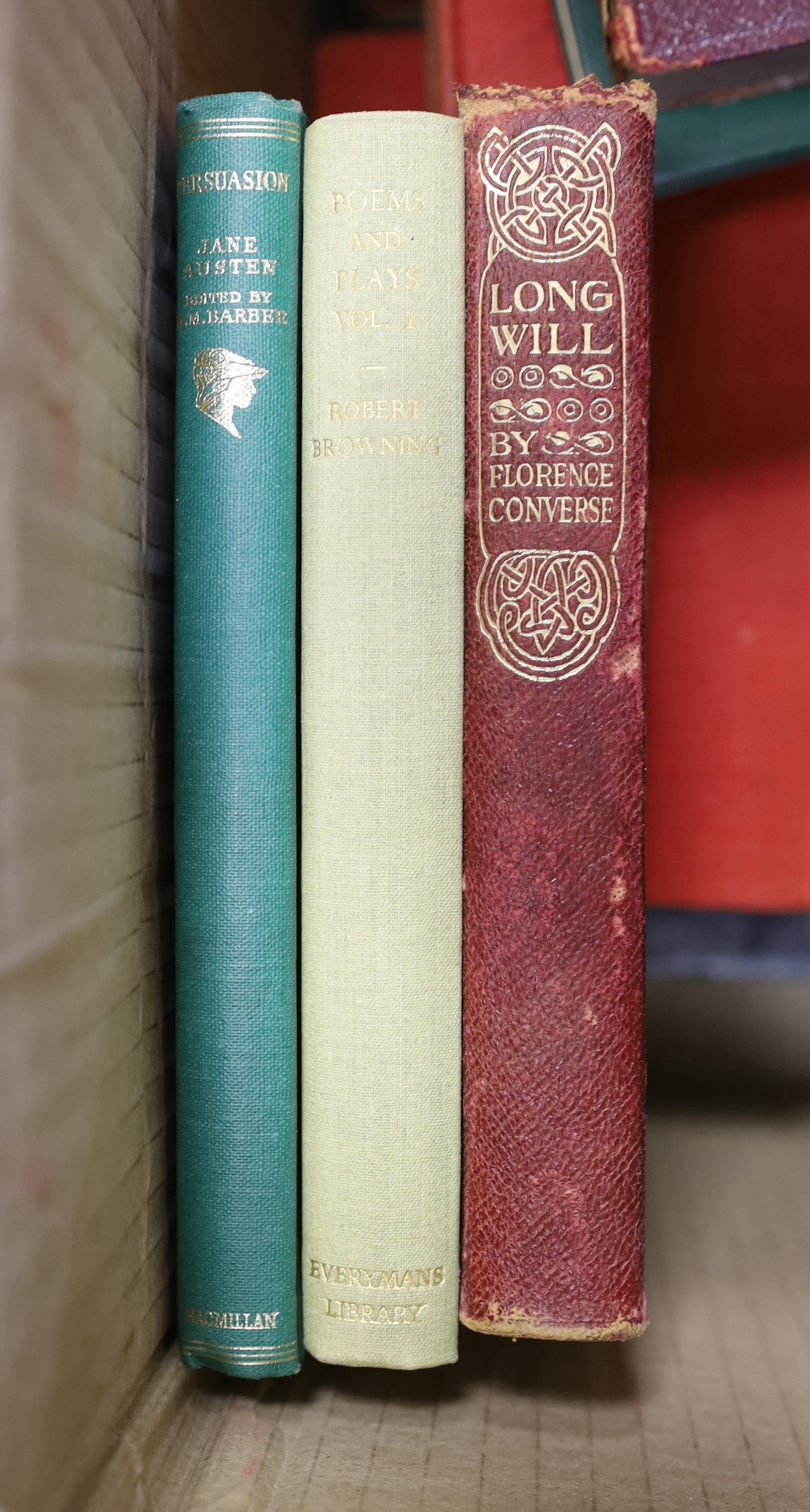 Literary miscellany - mostly cloth bound, later 19th to mid 20th century (50)